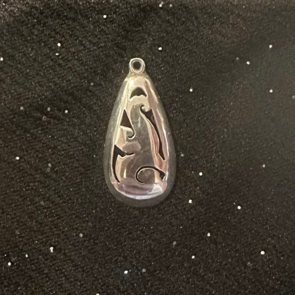 Mexican Sterling Silver Hopi Indian Design Pendant